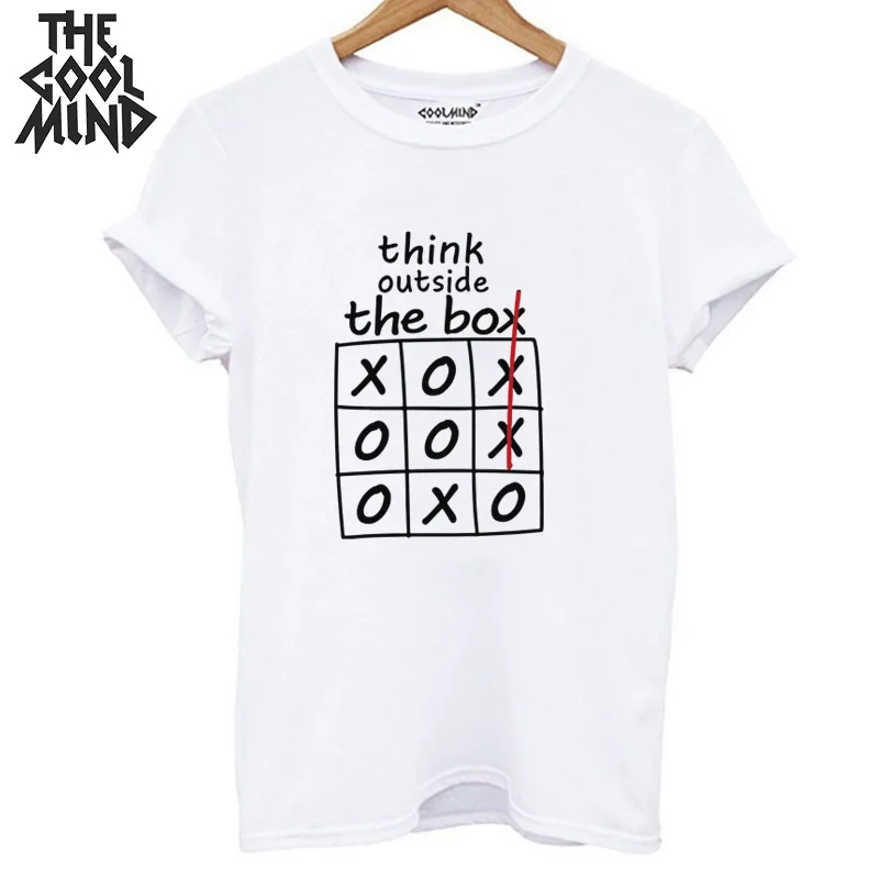 COOLMIND 100% cotton short sleeve think outside the box women T shirt casual summer loose women tshirt female t-shirt tee shirts
COOLMIND 100% cotton short sleeve think outside the box women T shirt casual summer loose women tshirt female t-shirt tee shirts