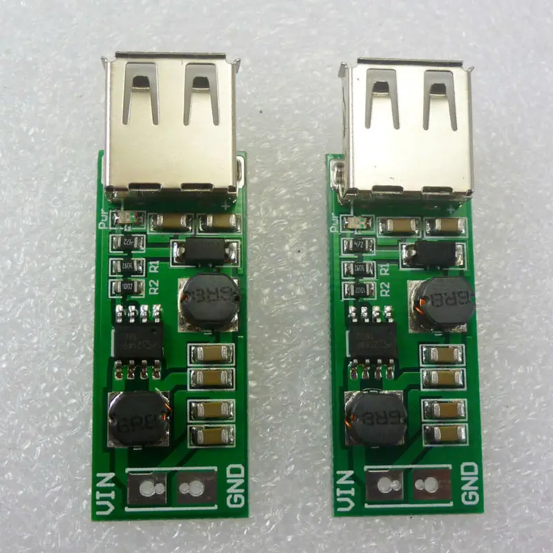 2pcs 1-6V to 5V Boost Buck DC-DC Step Up Down Converter usb power supply for 18650 solar panel | Электронные компоненты и