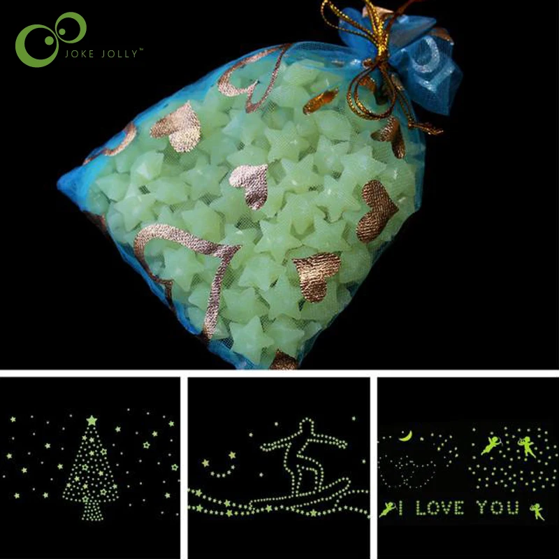 180-200pcs Stars Glow in the Dark Luminous Fluorescent Plastic Wall Decoration for Kid Home for Wedding WYQ
180-200pcs Stars Glow in the Dark Luminous Fluorescent Plastic Wall Decoration for Kid Home for Wedding WYQ