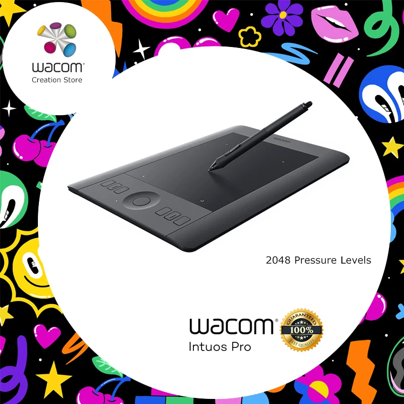

Wacom Intuos Pro PTH-451 Multi-Touch Digital Drawing Tablet 2048 Pressure Level Small Size ( Included Wireless Accessory Kit )