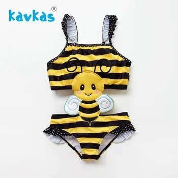Kavkas Newborn Baby Girls One Piece Cartoon Bee Insect Embroidery Kids Girls Swimwear Bathing Suit Banadores Bebes Nina Set 
Kavkas Newborn Baby Girls One Piece Cartoon Bee Insect Embroidery Kids Girls Swimwear Bathing Suit Banadores Bebes Nina Set
