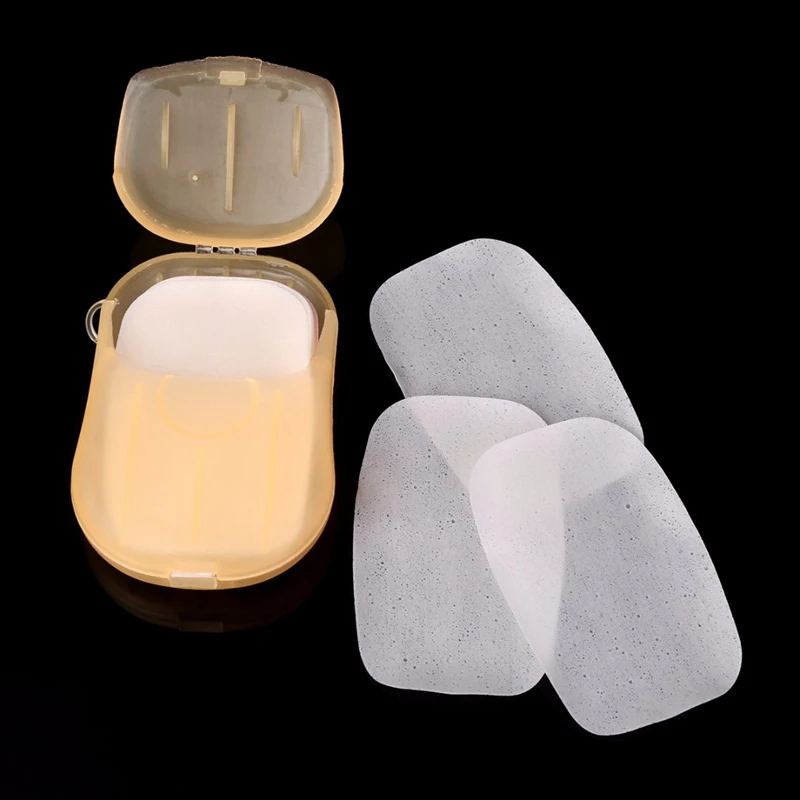 20pcs/set Portable Washing Hand Bath Soap Paper Travel Scented Slice Soap Sheet Wash Care + Foaming Box Case Outdoor Camp Clean
20pcs/set Portable Washing Hand Bath Soap Paper Travel Scented Slice Soap Sheet Wash Care + Foaming Box Case Outdoor Camp Clean