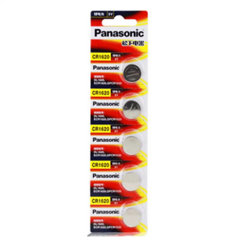 5PCS Panasonic CR1620 Button Cell Coin Batteries CR1620 Car Remote Control Electric Alarm 3V Lithium Battery2PCS Panasonic CR162
5PCS Panasonic CR1620 Button Cell Coin Batteries CR1620 Car Remote Control Electric Alarm 3V Lithium Battery2PCS Panasonic CR162