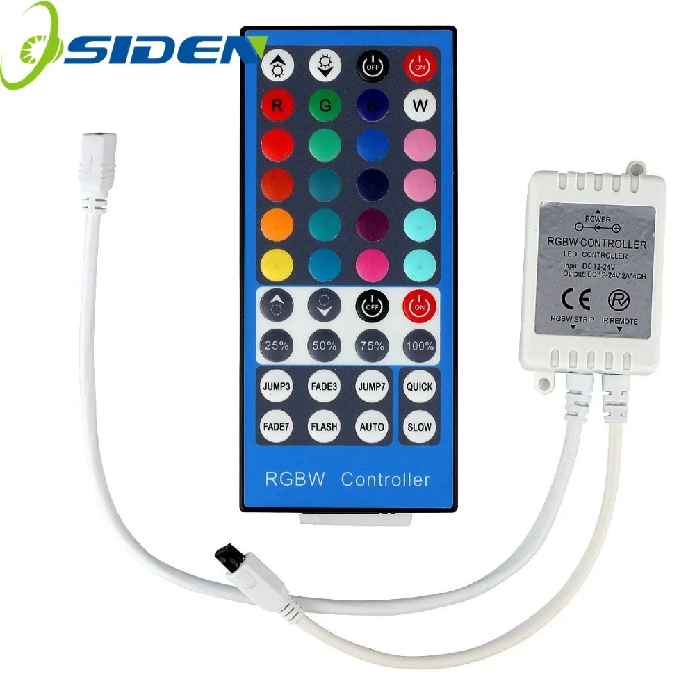 40 Key Strip Conntroller DC 12V-24V 6A IR Infrared Music Remote Controller Dimmer 20 Colors for RGBW/RGBWW LED Strip Light
40 Key Strip Conntroller DC 12V-24V 6A IR Infrared Music Remote Controller Dimmer 20 Colors for RGBW/RGBWW LED Strip Light