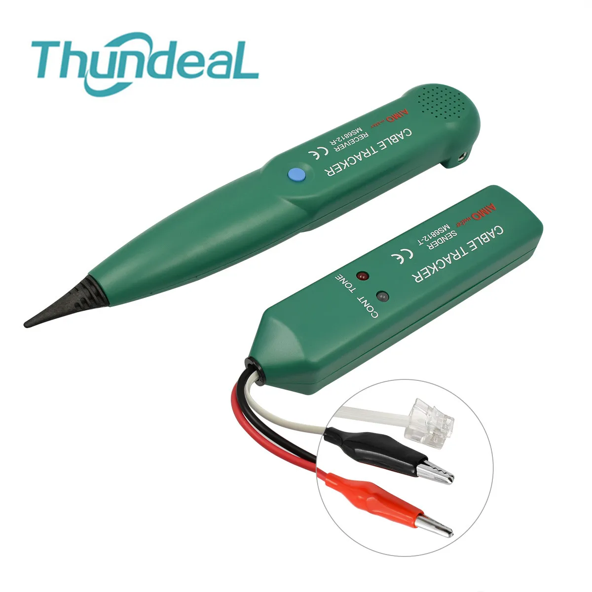 Telephone Wire Tracer LAN Network Cable Tester Original AIMO MS6812 for UTP STP Cat5 Cat5E Cat6 RJ45 RJ11 Tool Kits with Bag
Telephone Wire Tracer LAN Network Cable Tester Original AIMO MS6812 for UTP STP Cat5 Cat5E Cat6 RJ45 RJ11 Tool Kits with Bag