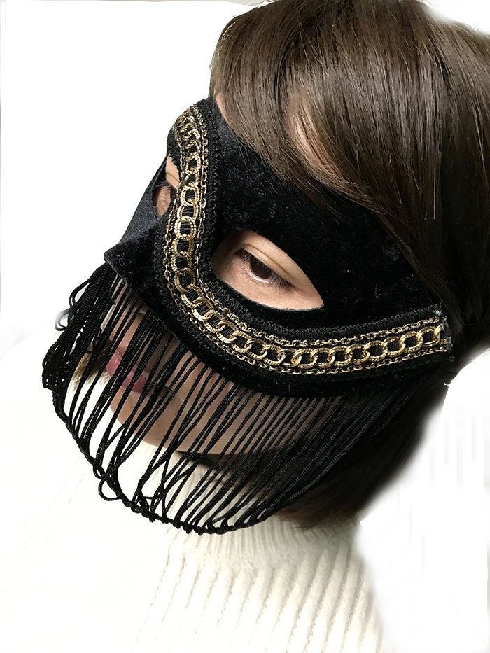 Lady Cosplay Masks Girls Custom Venetian Lace Tassel Mask Personality Metal Cosplay Masquerade Halloween Prom Mask B-9559
Lady Cosplay Masks Girls Custom Venetian Lace Tassel Mask Personality Metal Cosplay Masquerade Halloween Prom Mask B-9559