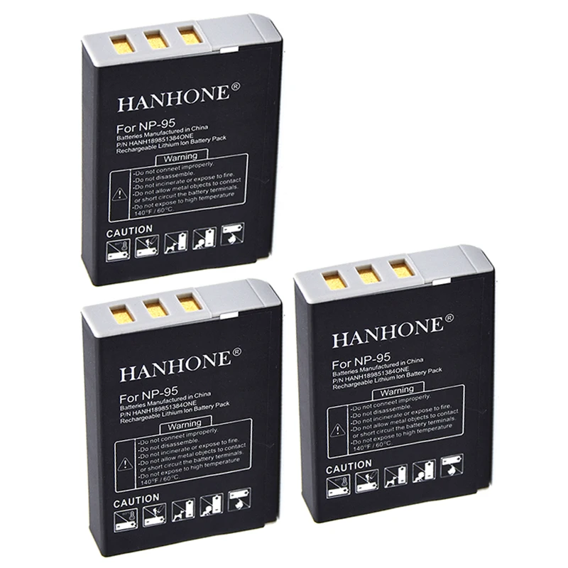 3PCS 2700mAh NP-95 NP 95 Battery For FUJIFILM F30 X100T F30fd F31fd 3D X100S W1 X100 F31 X-S1 3DW1 NP95 | Электроника