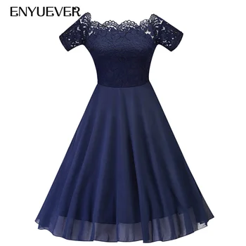 Enyuever Vestido Vintage Lace Ladies Dresses For Special Occasions Short Sleeve Retro Midi Elegant Blue Evening Party Dress Jurk
Enyuever Vestido Vintage Lace Ladies Dresses For Special Occasions Short Sleeve Retro Midi Elegant Blue Evening Party Dress Jurk