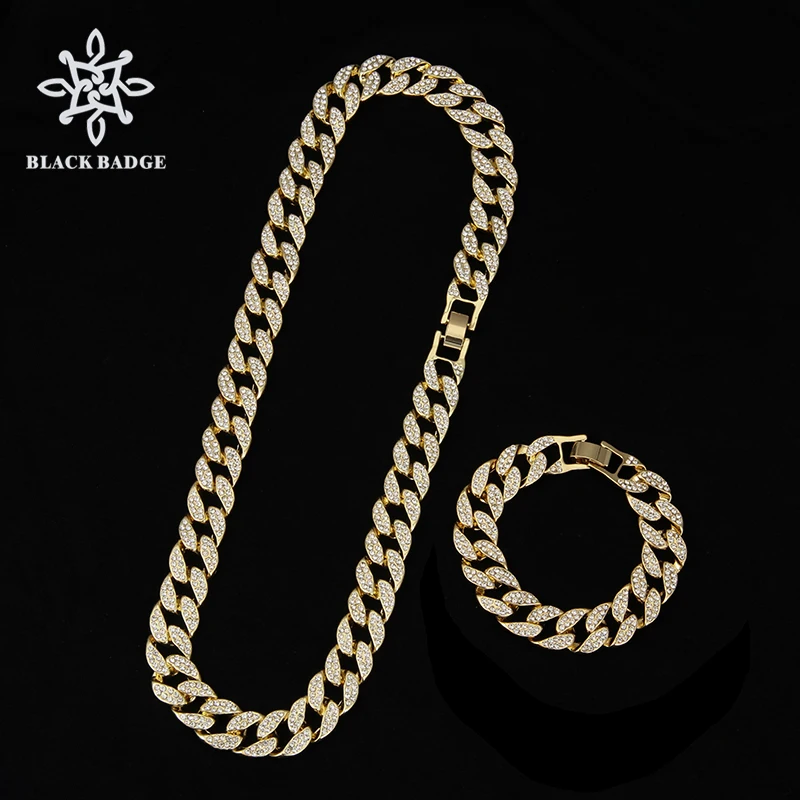 Bling Bling 16mm Miami Cuban Link Chain Necklace Set Ice Out Cuban necklace Men Rhinestone Choker Hip Hop Jewelry Gift
Bling Bling 16mm Miami Cuban Link Chain Necklace Set Ice Out Cuban necklace Men Rhinestone Choker Hip Hop Jewelry Gift
