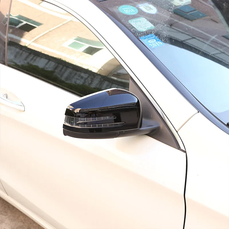 

For Mercedes Benz A CLA GLA GLK Class W176 W117 X156 X204 Car Side Door Rearview Mirror Cap Cover Trim ABS exterior Accessories