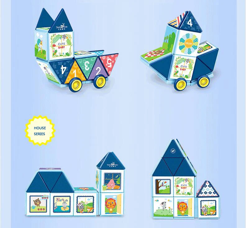 20 magnetic blocks toys