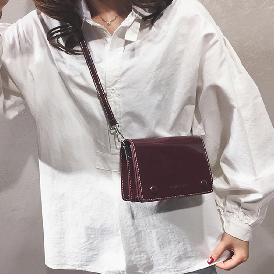 Casual Patent Pu Leather Letters Soild Messenger Bag Women Shoulder Crossbody Bag Mini Small Flap Bags Ladies Handbag Purse 2019
Casual Patent Pu Leather Letters Soild Messenger Bag Women Shoulder Crossbody Bag Mini Small Flap Bags Ladies Handbag Purse 2019