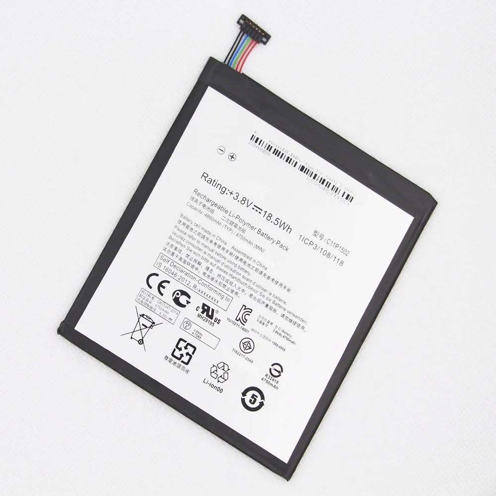 10pcs/lot 4890mAh C11P1502 Battery For ASUS ZenPad 10 Z300C Z300CL Z300CG Replacement Tablets PC Batteries For ASUS Z300CG
10pcs/lot 4890mAh C11P1502 Battery For ASUS ZenPad 10 Z300C Z300CL Z300CG Replacement Tablets PC Batteries For ASUS Z300CG