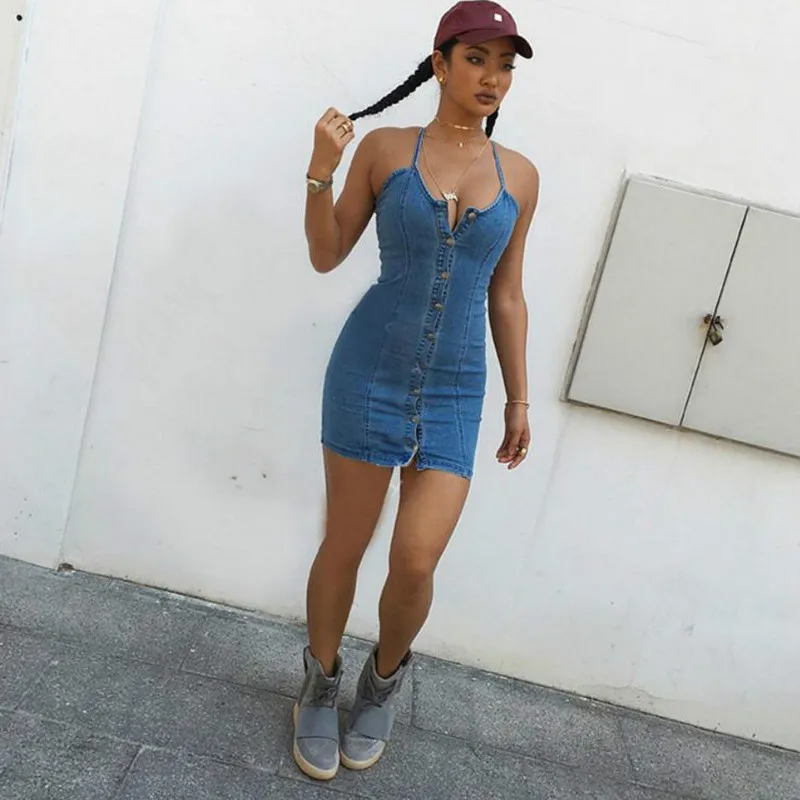 hirigin Summer Women Bandage Sleeveless Strapless Denami Bottoned Bodycon Dess Party Cocktail Clubwear Short Mini Dress
hirigin Summer Women Bandage Sleeveless Strapless Denami Bottoned Bodycon Dess Party Cocktail Clubwear Short Mini Dress