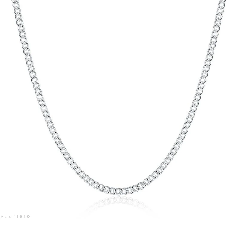 Hot Sale 1PC Pure 925 Sterling Silver 2mm Chain Necklace With Big Discount 16"-30" Popular Flat Curb Design Jewelry Top Quality
Hot Sale 1PC Pure 925 Sterling Silver 2mm Chain Necklace With Big Discount 16"-30" Popular Flat Curb Design Jewelry Top Quality