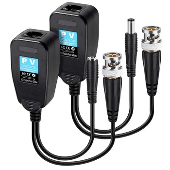 HD-CVI/TVI/AHD Passive Video Balun with Power Connector and RJ45 CAT5 Data Transmitter 1 Pair
HD-CVI/TVI/AHD Passive Video Balun with Power Connector and RJ45 CAT5 Data Transmitter 1 Pair