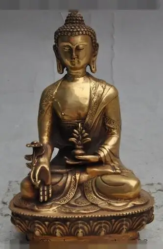 S3253 8" tibet buddhism bronze gilt Joss sakyamuni Shakyamuni Medicine Buddha statue
S3253 8" tibet buddhism bronze gilt Joss sakyamuni Shakyamuni Medicine Buddha statue