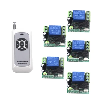 New Universal Wireless Remote Control Switch DC12V 10A 433MHz 1 Transmitter with 5 Receiver 4092
New Universal Wireless Remote Control Switch DC12V 10A 433MHz 1 Transmitter with 5 Receiver 4092