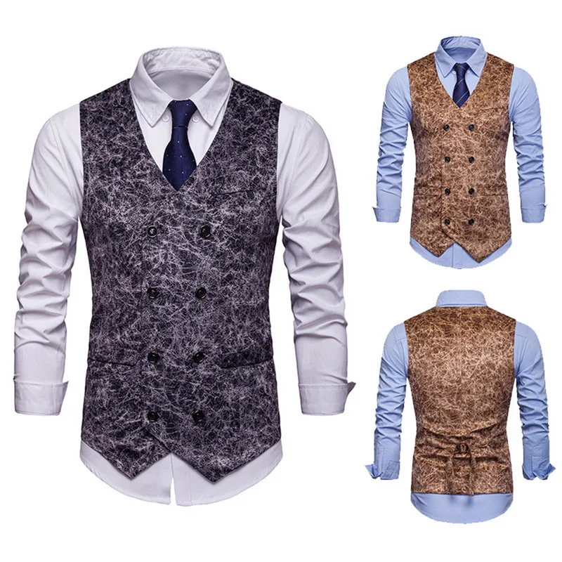 HEFLASHOR 2019 New Mens Fashion Leopard Printed Waistcoat Vest Party wedding Tie vest Suit Men Casual Business Suit Vest
HEFLASHOR 2019 New Mens Fashion Leopard Printed Waistcoat Vest Party wedding Tie vest Suit Men Casual Business Suit Vest