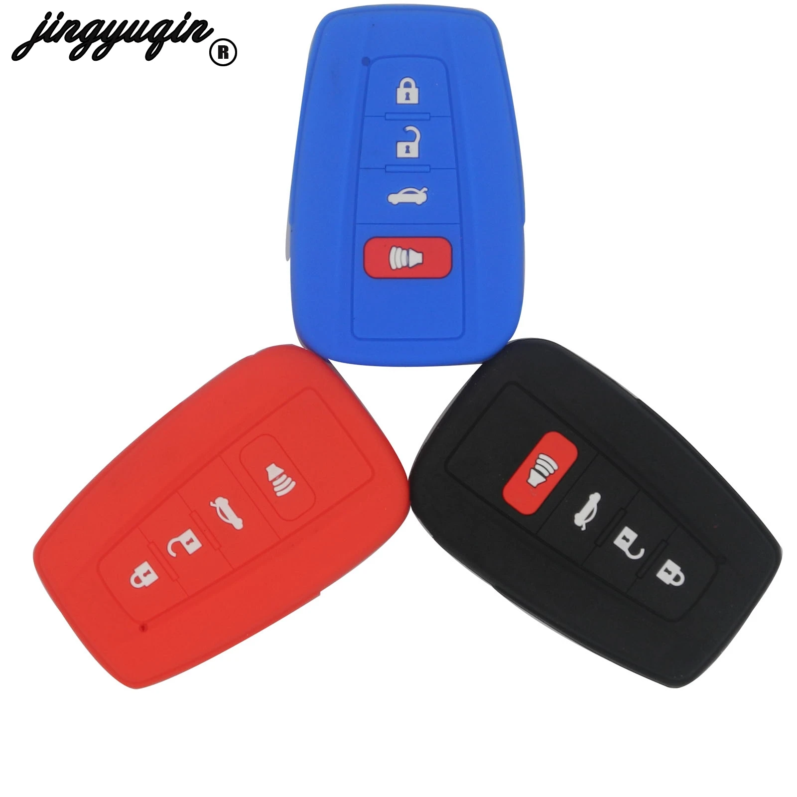 jingyuqin Silicone Car Key Case Cover Remote Holder Shell Fob For Toyota C-HR CHR 2017 2018 Camry Prius Prado Smart Key
jingyuqin Silicone Car Key Case Cover Remote Holder Shell Fob For Toyota C-HR CHR 2017 2018 Camry Prius Prado Smart Key