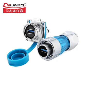 Cnlinko Industrial 1.5A IP67 USB Connector 3.0 Pannel Mount Metal Round Waterproof Plug Socket USB Male and Female Connector
Cnlinko Industrial 1.5A IP67 USB Connector 3.0 Pannel Mount Metal Round Waterproof Plug Socket USB Male and Female Connector