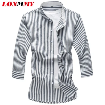 LONMMY 6XL 7XL Striped shirt men dress Cotton Three Quarter Casual camisa masculina Fashion Blouse shirt men plaid 2018 Summer
LONMMY 6XL 7XL Striped shirt men dress Cotton Three Quarter Casual camisa masculina Fashion Blouse shirt men plaid 2018 Summer