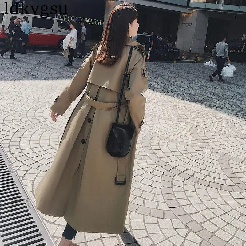 2019 new Casual Windbreaker Female Long section Korean Spring Autumn Double-breasted belt Trench Coats for Women Overcoats V424
2019 new Casual Windbreaker Female Long section Korean Spring Autumn Double-breasted belt Trench Coats for Women Overcoats V424
