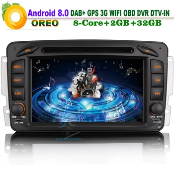 Android 8.0 Autoradio DAB+ WiFi CD DVR RDS 3G Radio GPS OBD2 DVB-T2 Car DVD player For Mercedes C/CLK-Klasse W203 Viano Vito
Android 8.0 Autoradio DAB+ WiFi CD DVR RDS 3G Radio GPS OBD2 DVB-T2 Car DVD player For Mercedes C/CLK-Klasse W203 Viano Vito