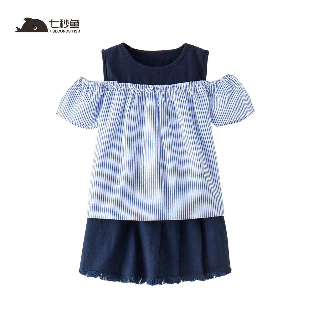 2019 new fashion girls summer dress sets strapless patchwork kids summer clothes for 5-12 year 7 seconds fish brand
2019 new fashion girls summer dress sets strapless patchwork kids summer clothes for 5-12 year 7 seconds fish brand