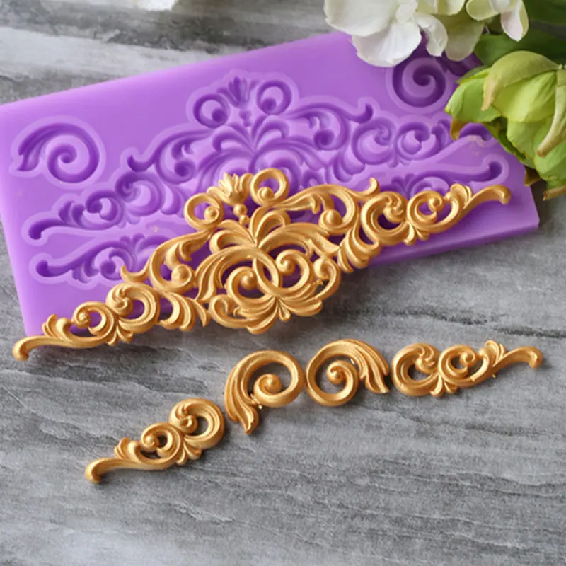 Baroque Designed Border Cake Chocolate Cookies Decorating Baking Mould Tool Molds and Candle Making
Baroque Designed Border Cake Chocolate Cookies Decorating Baking Mould Tool Molds and Candle Making