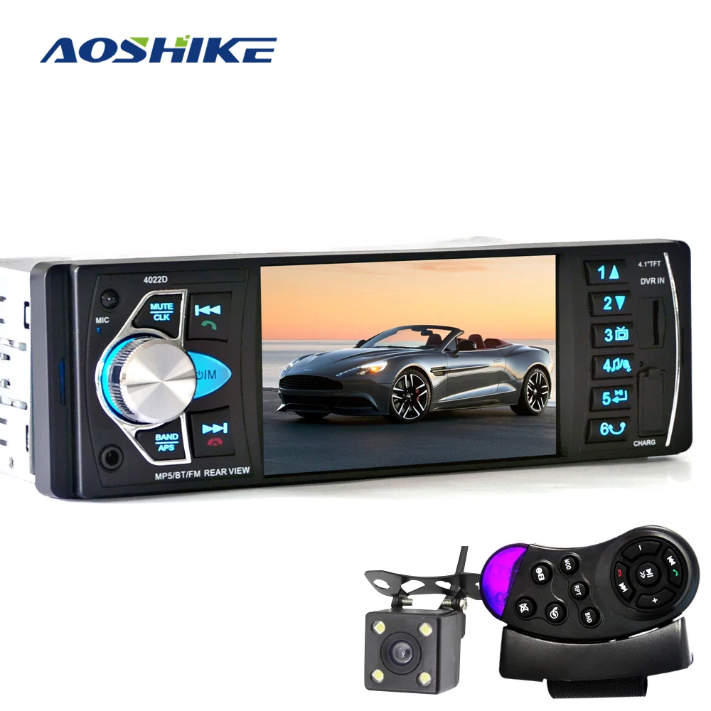 AOSHIKE Car HD 4.1 Inch Bluetooth MP5 Player Reversing Priority FM Radio Card Machine With Steering Wheel Remote Control Review
AOSHIKE Car HD 4.1 Inch Bluetooth MP5 Player Reversing Priority FM Radio Card Machine With Steering Wheel Remote Control Review
