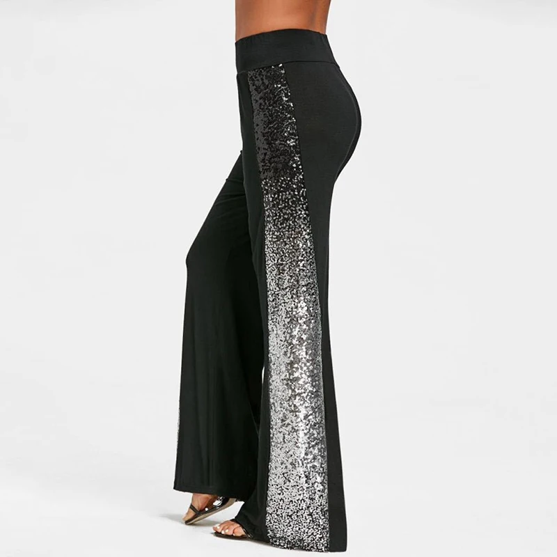 2019 Summer Women Sequins Gradient Palazzo Pants Wide Leg Pants High Waist Trousers Women Pantalon Femme
2019 Summer Women Sequins Gradient Palazzo Pants Wide Leg Pants High Waist Trousers Women Pantalon Femme