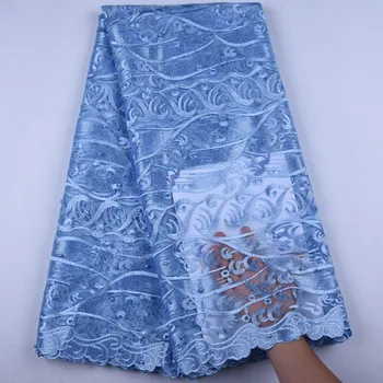 Niger Tulle Lace Fabric High Quality Embroidery African Lace With Beads And Stones For Wedding Party Dresses 5 Yards A1572
Niger Tulle Lace Fabric High Quality Embroidery African Lace With Beads And Stones For Wedding Party Dresses 5 Yards A1572