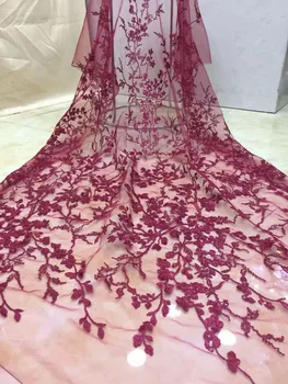 Navy blue African lace fabric Latest wine red tulle mesh lace embroidery fabric with sequins nigerian net lace fabric
Navy blue African lace fabric Latest wine red tulle mesh lace embroidery fabric with sequins nigerian net lace fabric