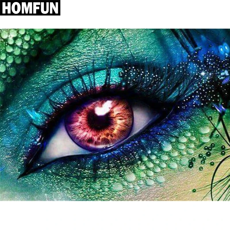 HOMFUN Full Square/Round Drill 5D DIY Diamond Painting "Colored eyes" Embroidery Cross Stitch 5D Home Decor Gift A00359
HOMFUN Full Square/Round Drill 5D DIY Diamond Painting "Colored eyes" Embroidery Cross Stitch 5D Home Decor Gift A00359