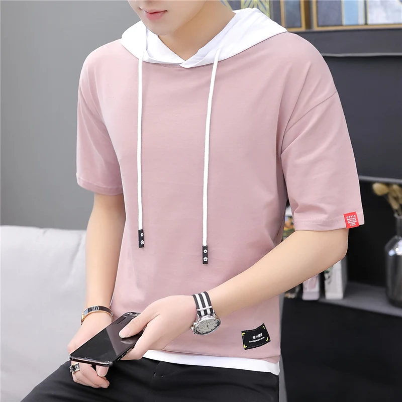 HAYBLST Brand Men Hooded T Shirt 2019 Summer Casual Fashion Patchwork Tops & Tees Plus Size 3XL Japan Stysle Mens Short Sleeves
HAYBLST Brand Men Hooded T Shirt 2019 Summer Casual Fashion Patchwork Tops & Tees Plus Size 3XL Japan Stysle Mens Short Sleeves