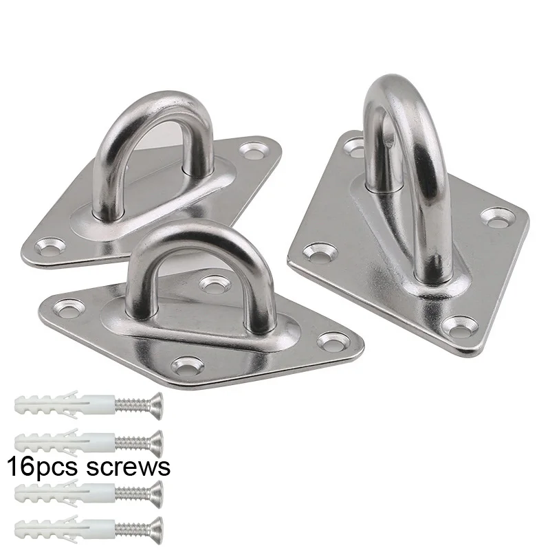 4Pcs Stainless Steel 304 M5 M6 Hook U-shaped Hook Base Ceiling Fans/Sandbags/Hammocks/Leisure Sofa Fixed Hook
4Pcs Stainless Steel 304 M5 M6 Hook U-shaped Hook Base Ceiling Fans/Sandbags/Hammocks/Leisure Sofa Fixed Hook