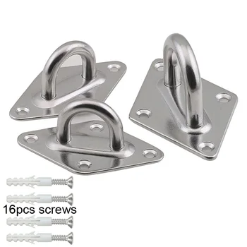 4Pcs Stainless Steel 304 M5 M6 Hook U-shaped Hook Base Ceiling Fans/Sandbags/Hammocks/Leisure Sofa Fixed Hook
4Pcs Stainless Steel 304 M5 M6 Hook U-shaped Hook Base Ceiling Fans/Sandbags/Hammocks/Leisure Sofa Fixed Hook
