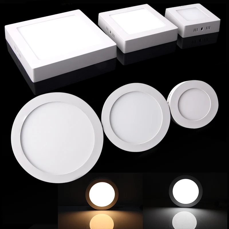 9W/15W/25W Led Panel Light Surface Mounted Downlight with Driver Round/Square led ceiling lamp led lights decoration 110V 220V
9W/15W/25W Led Panel Light Surface Mounted Downlight with Driver Round/Square led ceiling lamp led lights decoration 110V 220V