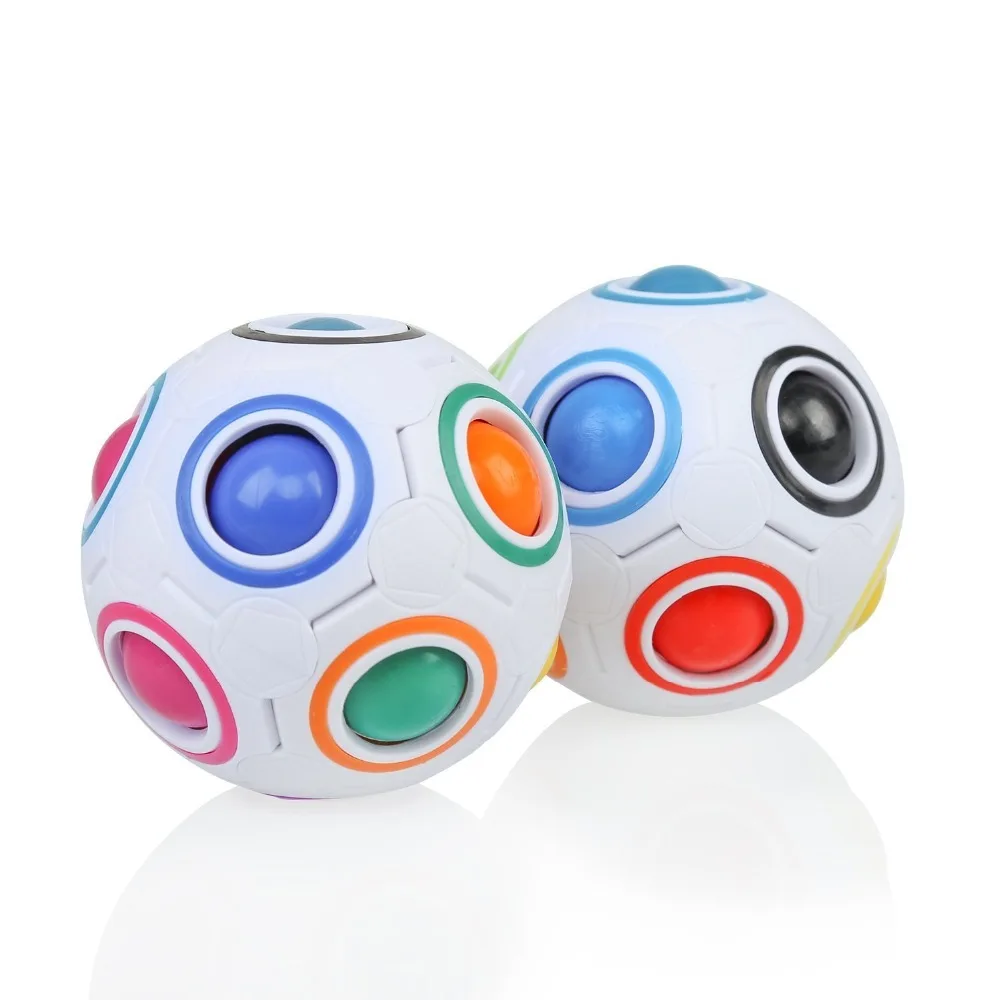 Magic Rainbow Ball Cube 3D Fidget Toys Puzzle Brain Teasers for Children Adults 2 PCS
Magic Rainbow Ball Cube 3D Fidget Toys Puzzle Brain Teasers for Children Adults 2 PCS