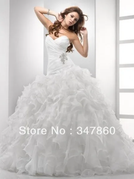 Ball Gown Sweetheart Beading Sleeveless Chapel Train Organza Wedding Dresses For Brides bridal dress
Ball Gown Sweetheart Beading Sleeveless Chapel Train Organza Wedding Dresses For Brides bridal dress