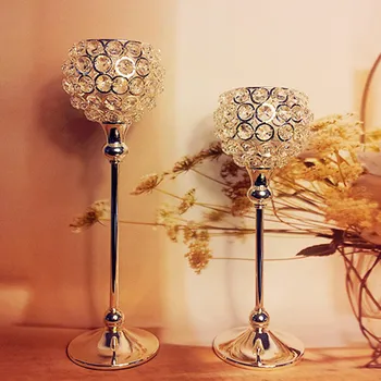 Special European WROUGHT Crystal Candle Holder Suit Romantic Dinner Prop The Home Of Furniture Display Rather For Use 4282
Special European WROUGHT Crystal Candle Holder Suit Romantic Dinner Prop The Home Of Furniture Display Rather For Use 4282