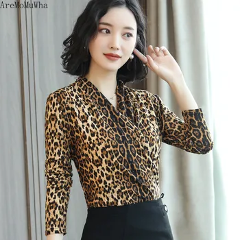 AreMoMuWha Temperament Women's Long-sleeved Sexy V-neck Leopard Tops Fashion Slim Bottoming Shirt Tide 2019 Spring New M-5XL 509
AreMoMuWha Temperament Women's Long-sleeved Sexy V-neck Leopard Tops Fashion Slim Bottoming Shirt Tide 2019 Spring New M-5XL 509