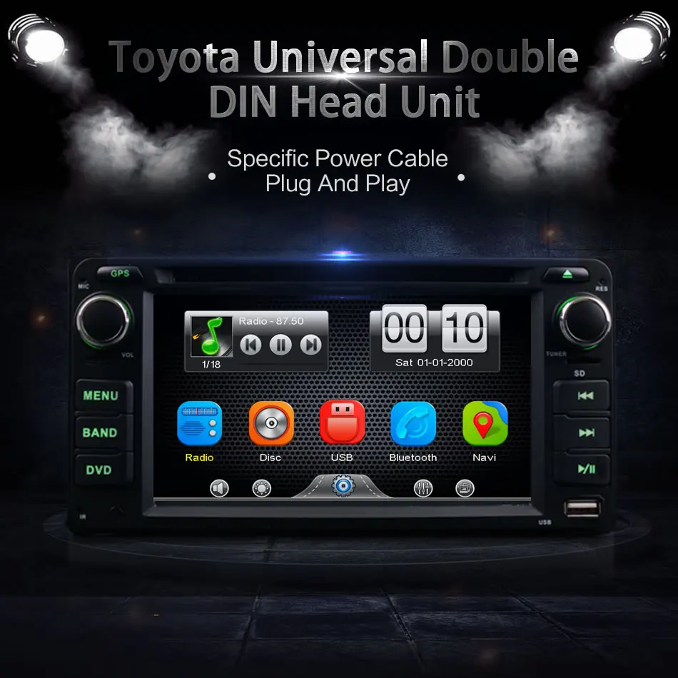 2Din Car Dash DVD Player GPS Radio BT Head Unit with Reverse Camera For Toyota Daihatsu RAV4 COROLLA EX CAMRY CELICA MR2
2Din Car Dash DVD Player GPS Radio BT Head Unit with Reverse Camera For Toyota Daihatsu RAV4 COROLLA EX CAMRY CELICA MR2