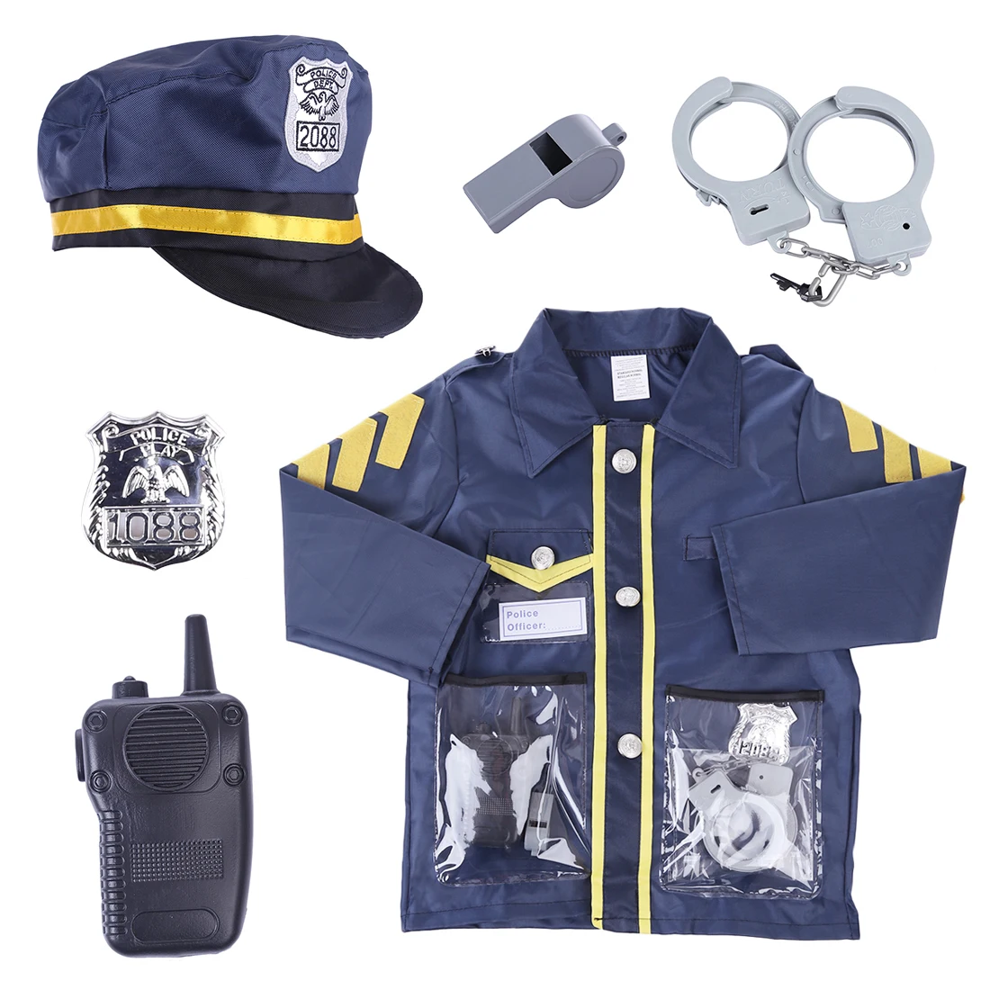 Durable 6Pcs Children Pretend Play Toys Simulation Policeman Playing set for Boys Interest Development Role Play Kits
Durable 6Pcs Children Pretend Play Toys Simulation Policeman Playing set for Boys Interest Development Role Play Kits