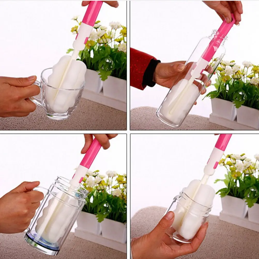 Sponge Brush Bottle Glass Cup Cleaning Brushes Kitchen Washing Cleaning Cleaner Fold Tool
Sponge Brush Bottle Glass Cup Cleaning Brushes Kitchen Washing Cleaning Cleaner Fold Tool