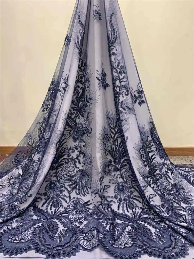 Newest Hand-Made 3D Frence beaded Nigerian Laces Fabrics with Stones High Quality Tulle African Lace Fabric Wedding dress NX156q 
Newest Hand-Made 3D Frence beaded Nigerian Laces Fabrics with Stones High Quality Tulle African Lace Fabric Wedding dress NX156q