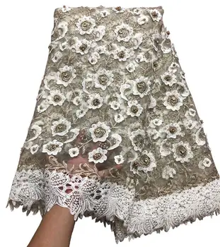 White color Guipure lace fabric french nigerian Rhinestones and beads laces fabrics high quality tulle lace fabrics YED-03
White color Guipure lace fabric french nigerian Rhinestones and beads laces fabrics high quality tulle lace fabrics YED-03