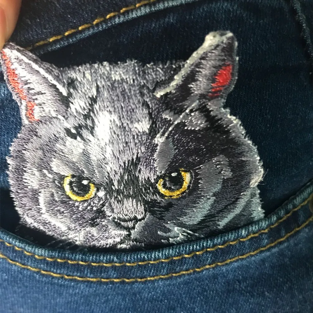 Maxsin 1 pcs Embroidered Cloth Patches Pocket Cat Iron on Lovely Embroidery Stickers DIY Patch Cats Clothing Appliqued Badges
Maxsin 1 pcs Embroidered Cloth Patches Pocket Cat Iron on Lovely Embroidery Stickers DIY Patch Cats Clothing Appliqued Badges