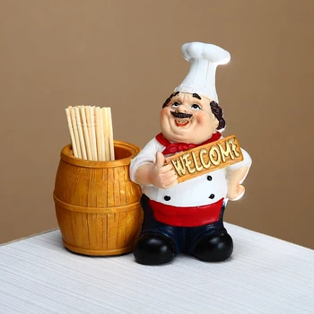 Resin Decorative Cook Toothpick Holder for Restaurant Decorations Home Decor Chef Toothpick Tank Jar Name Card Holder Tray
Resin Decorative Cook Toothpick Holder for Restaurant Decorations Home Decor Chef Toothpick Tank Jar Name Card Holder Tray